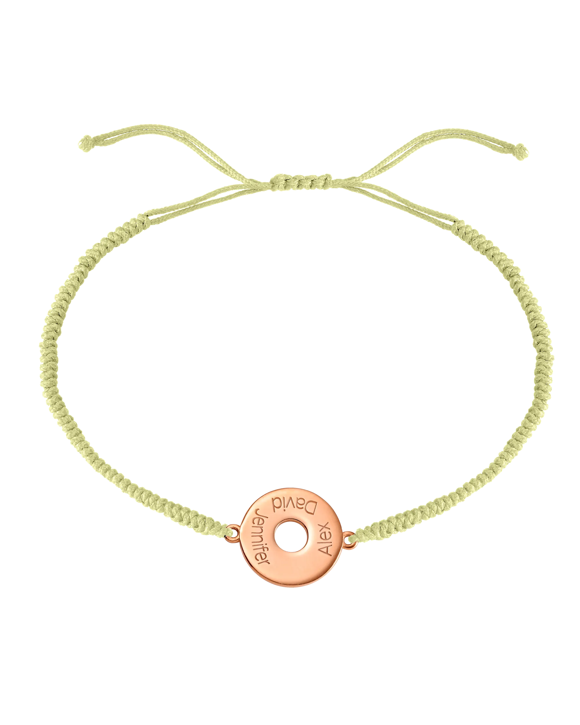 Donut Cord Bracelet - 18K Rose Vermeil