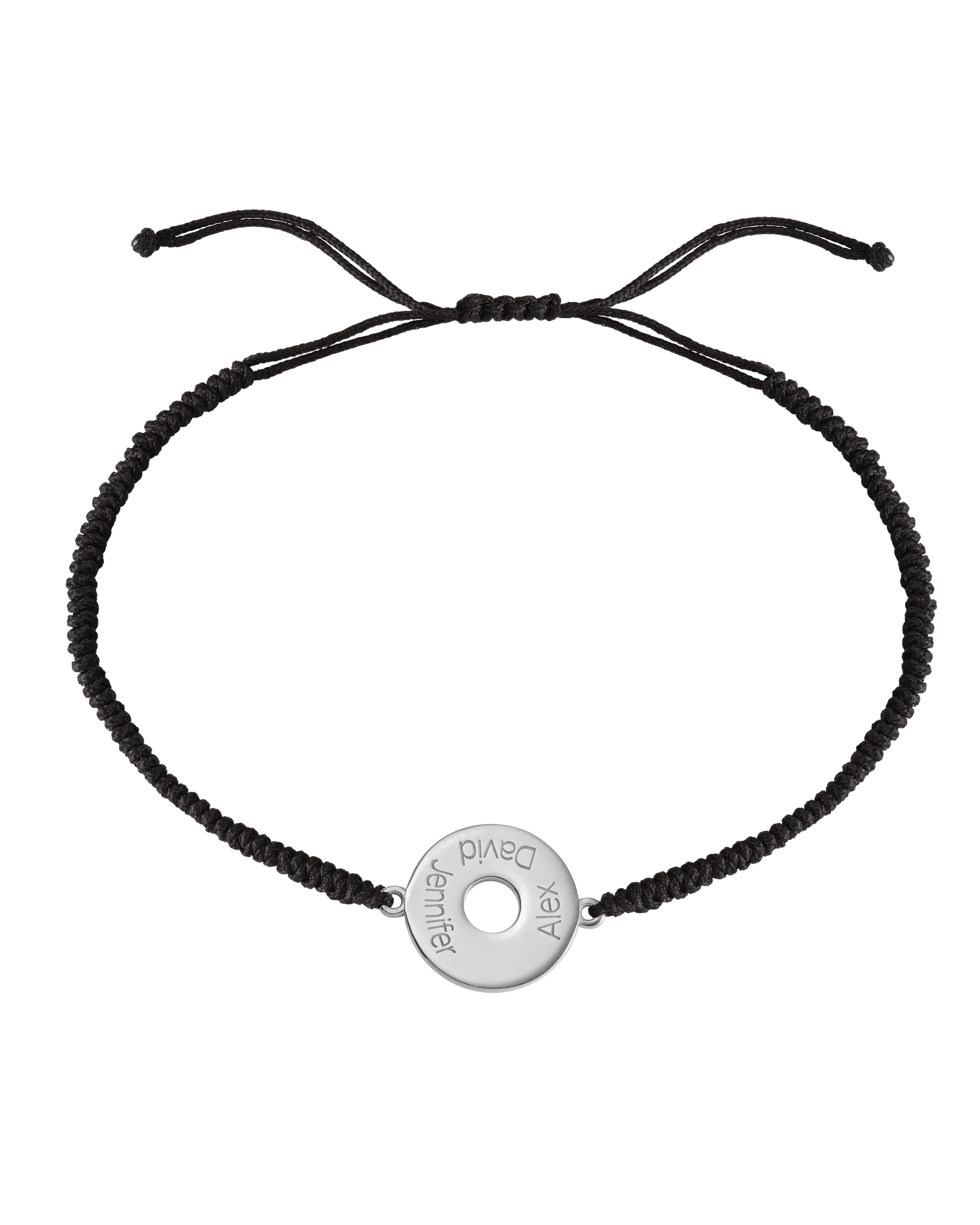 Donut Cord Bracelet - 925 Sterling Silver