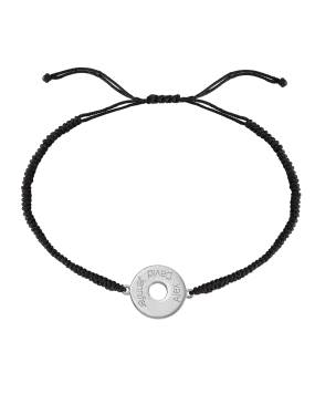 Donut Cord Bracelet - 925 Sterling Silver