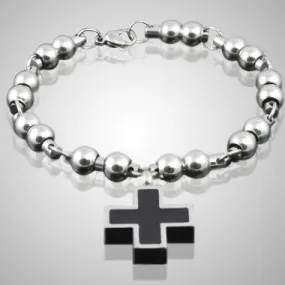 Elegant Cross Bracelet Cremation Jewelry