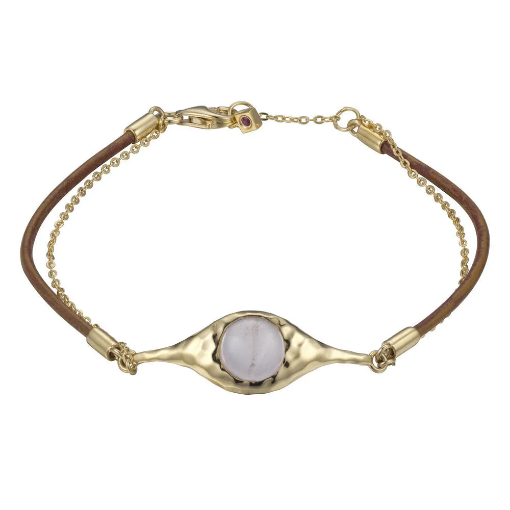 ELLE™ QUARTZ LEATHER BRACELET