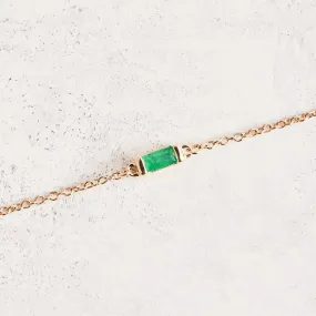 Emerald Bar Bracelet