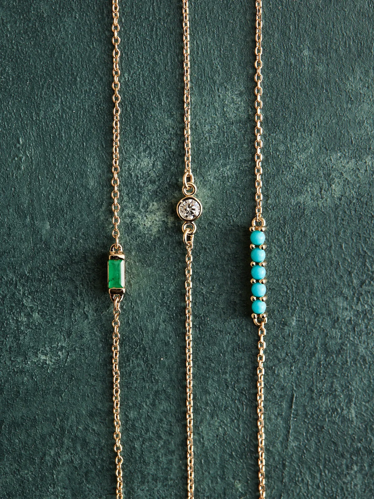 Emerald Bar Bracelet