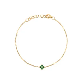 Emerald Clover Bracelet