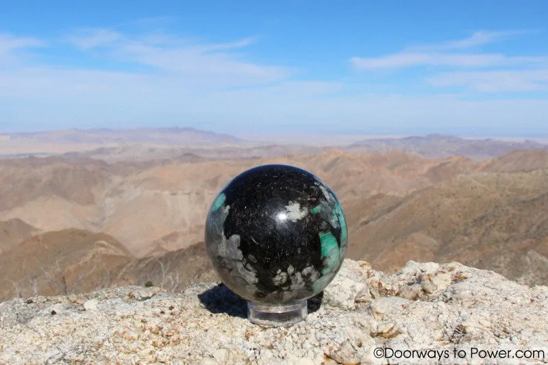 Emerald Crystal Sphere Stunning 3.8"  'Collectors Quality'