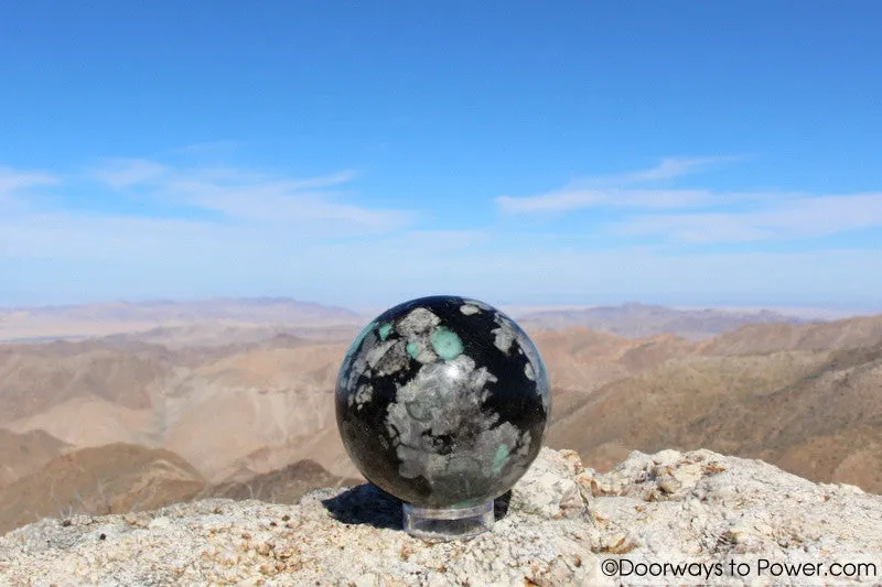 Emerald Crystal Sphere Stunning 3.8"  'Collectors Quality'