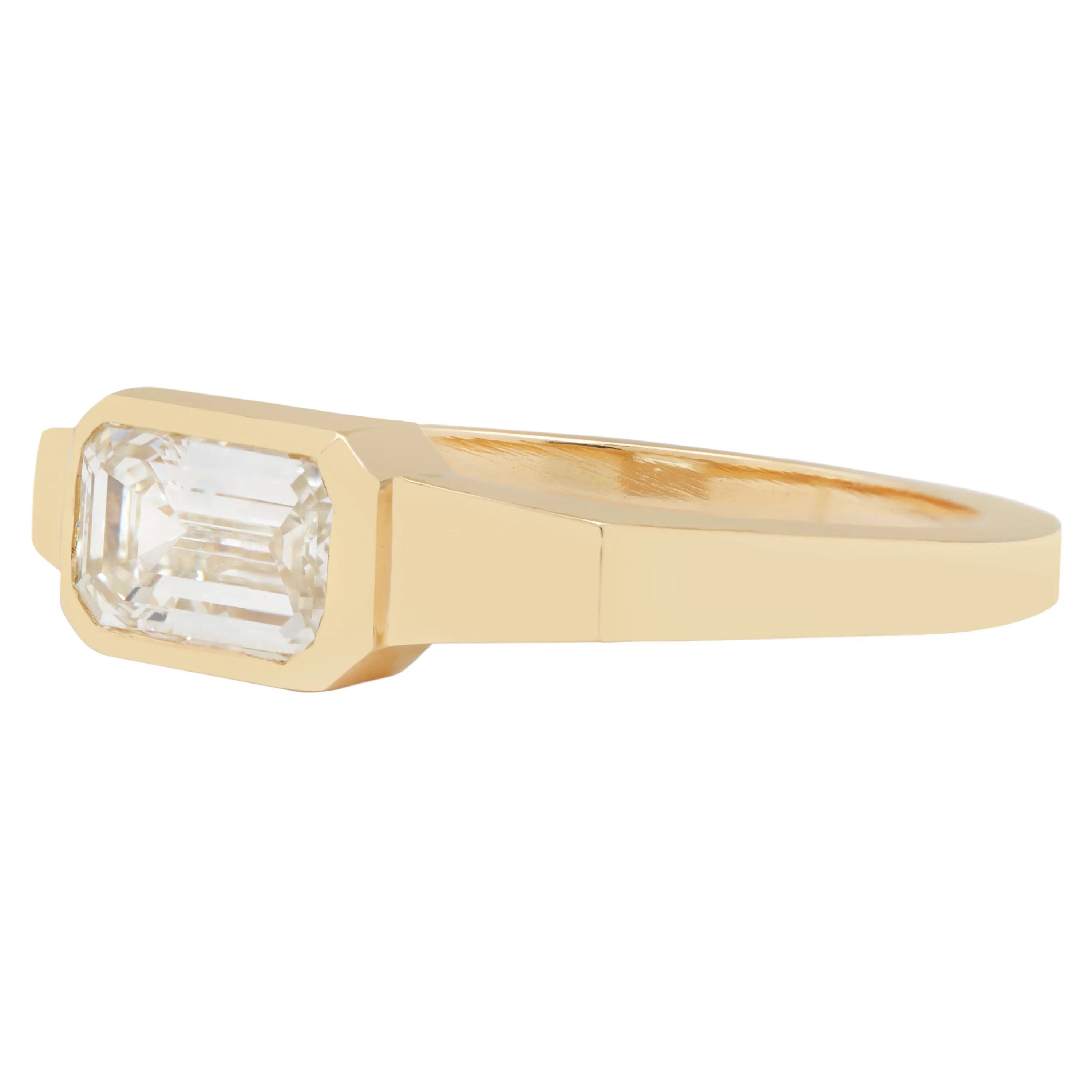 Emerald Cut Mojave Ring