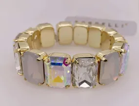 Emerald Cut Stretch Bracelet