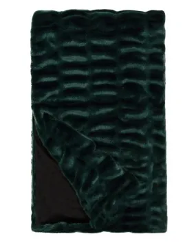 Emerald Mink Couture Faux Fur Throw Blanket by Fabulous Furs