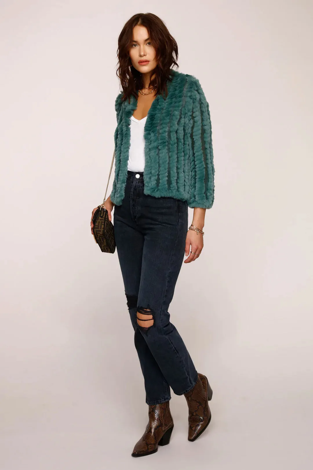 Emerald Rosa Fur Jacket