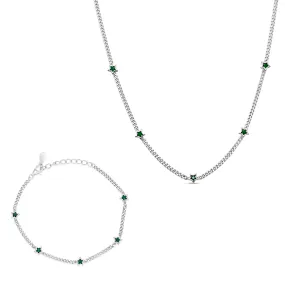 EMERALD STARS GOURMET SILVER SET