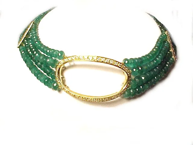 'Emerald Strand Oval Choker'