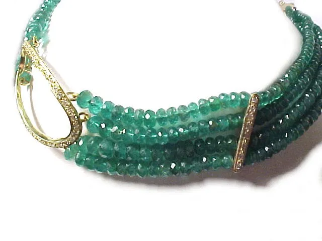 'Emerald Strand Oval Choker'