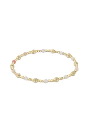 ENewton Dignity Sincerity Pattern 4mm Bead Bracelet Pink Opal