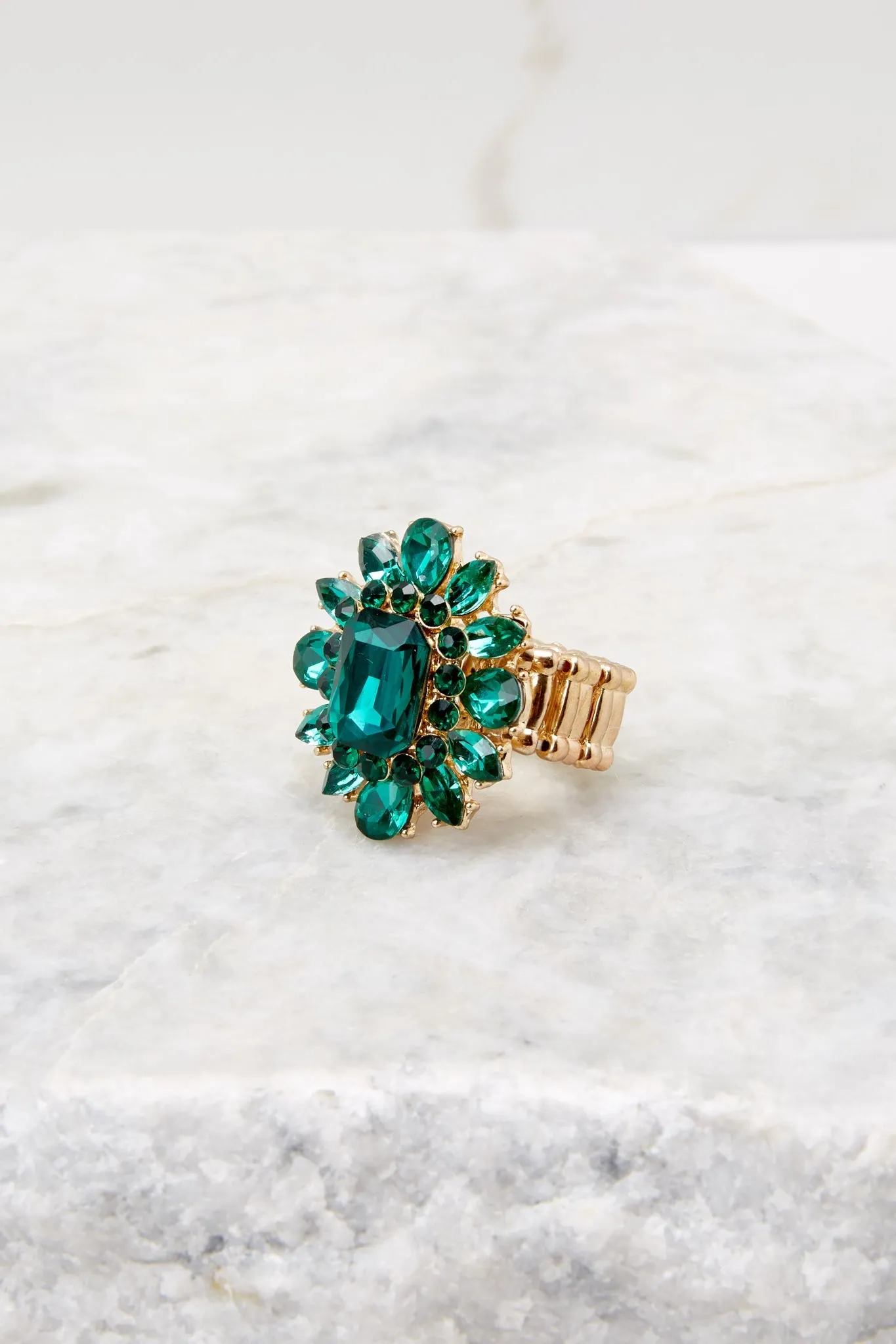 Envious Beauty Emerald Green Ring