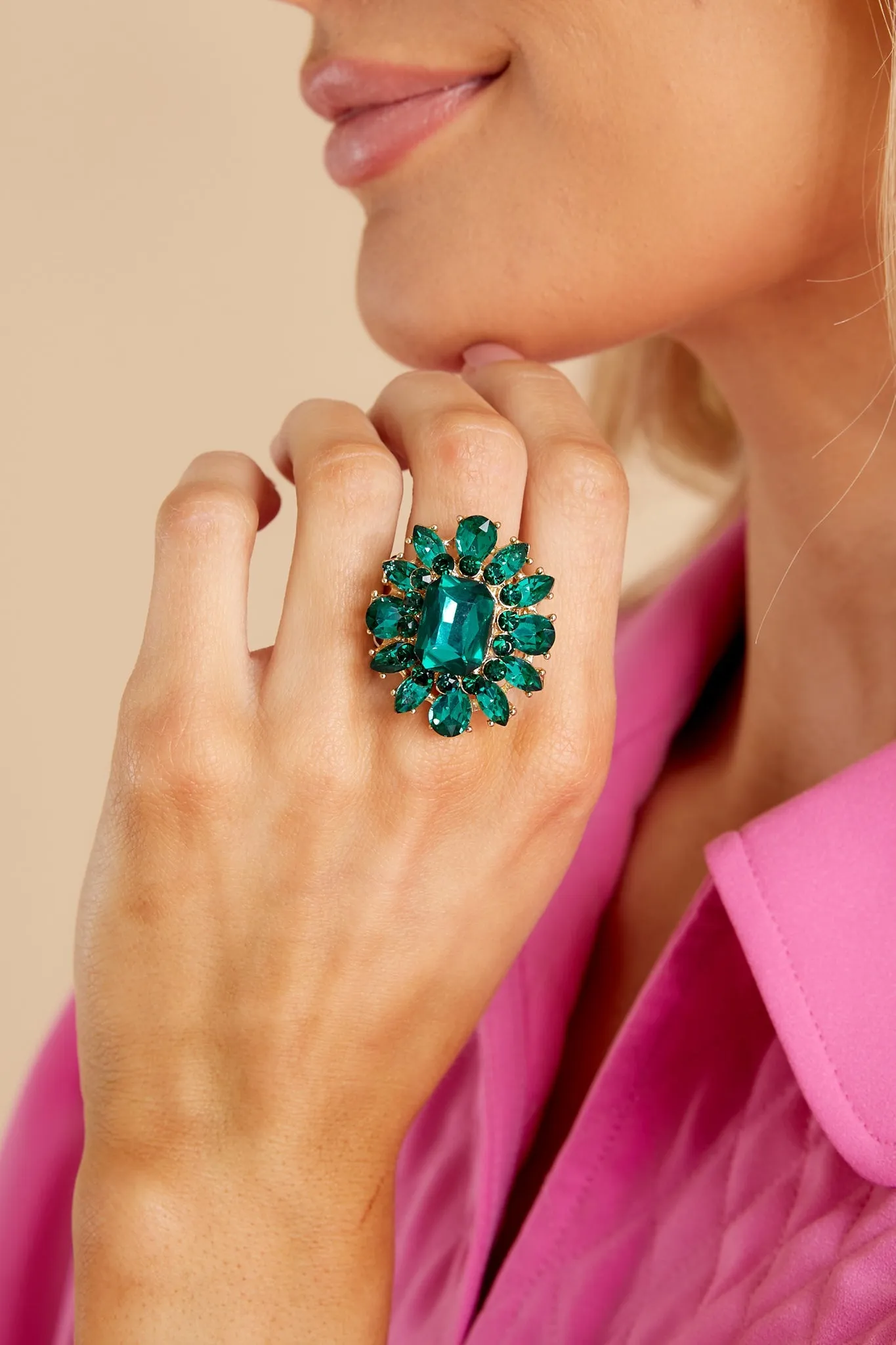 Envious Beauty Emerald Green Ring