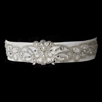 Fabulous Crystal Glass Bead Swirl Wedding Belt