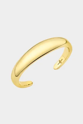 flat beam cuff, gold