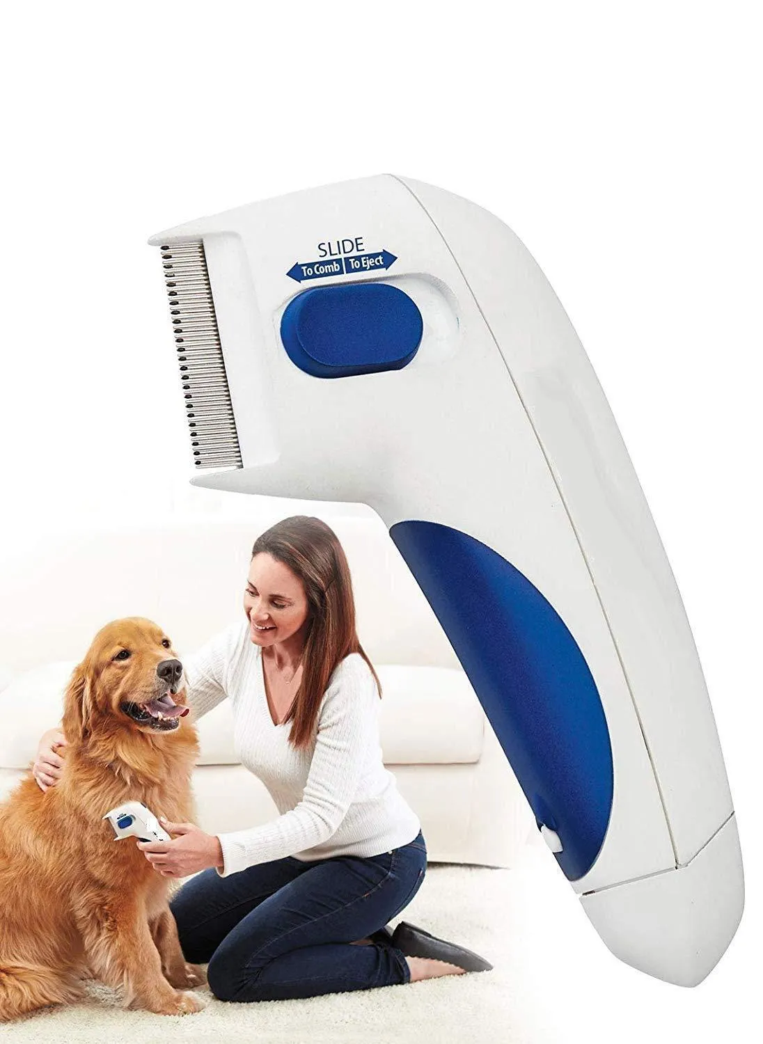 Flea Treatment Doctor | Electric Flea Comb for Pets (Dogs & Cats) | Pesticide-Free, Natural Flea & Tick Removal