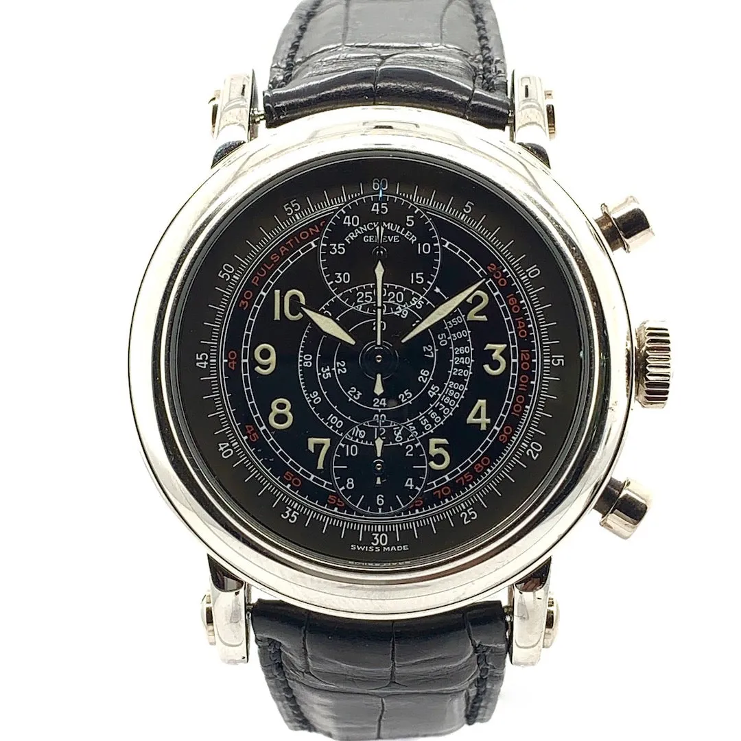 Franck Muller, Chronograph Tachometer Pulsometer Platinum, Ref. 7000 CC