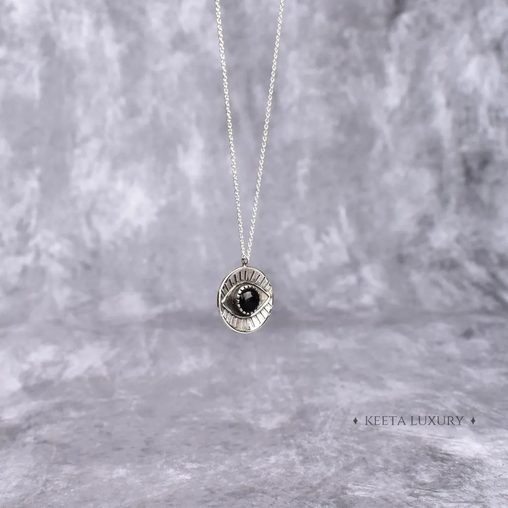 Gaze Guardian - Black Onyx Necklace