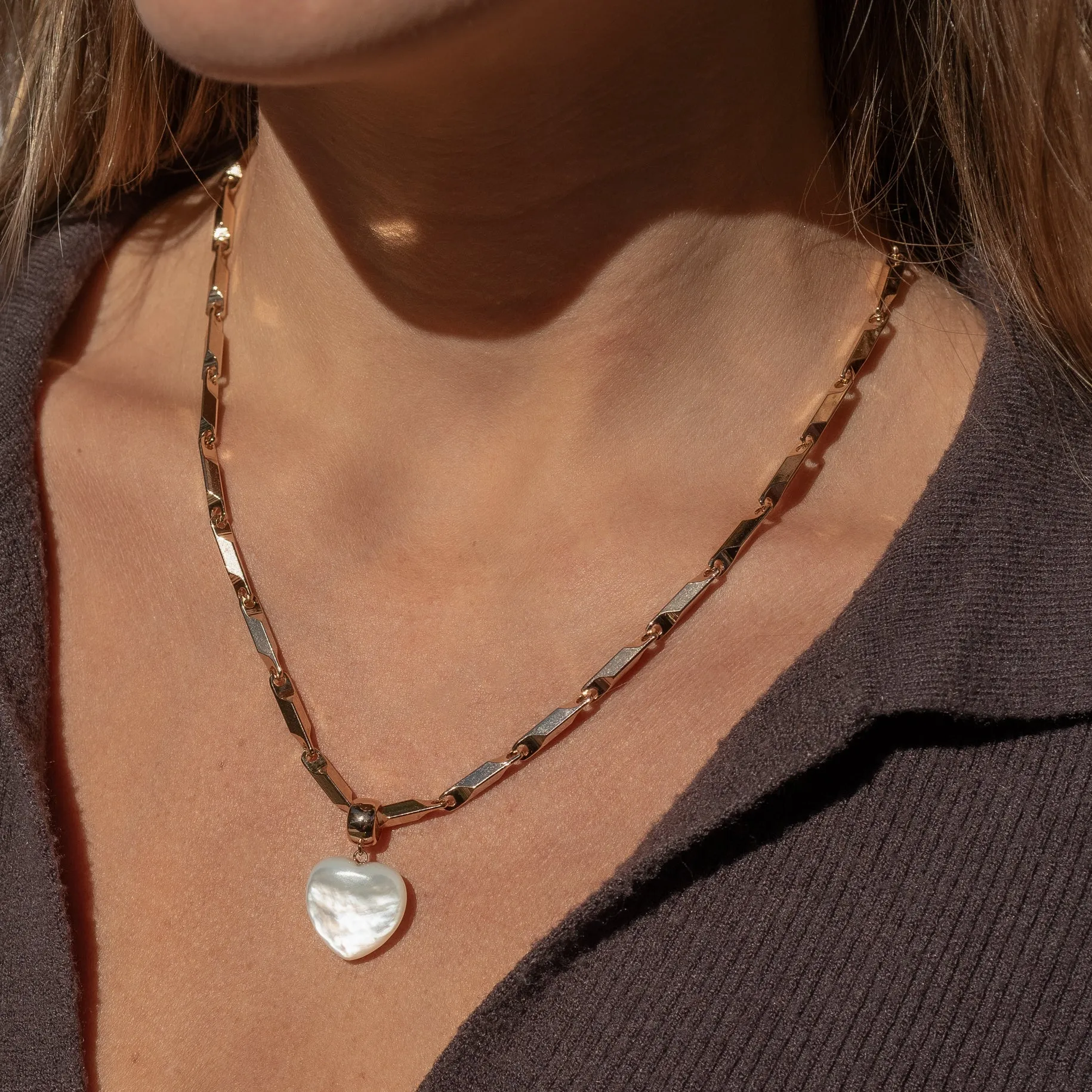 Gemma Mother Of Pearl Lumina Necklace