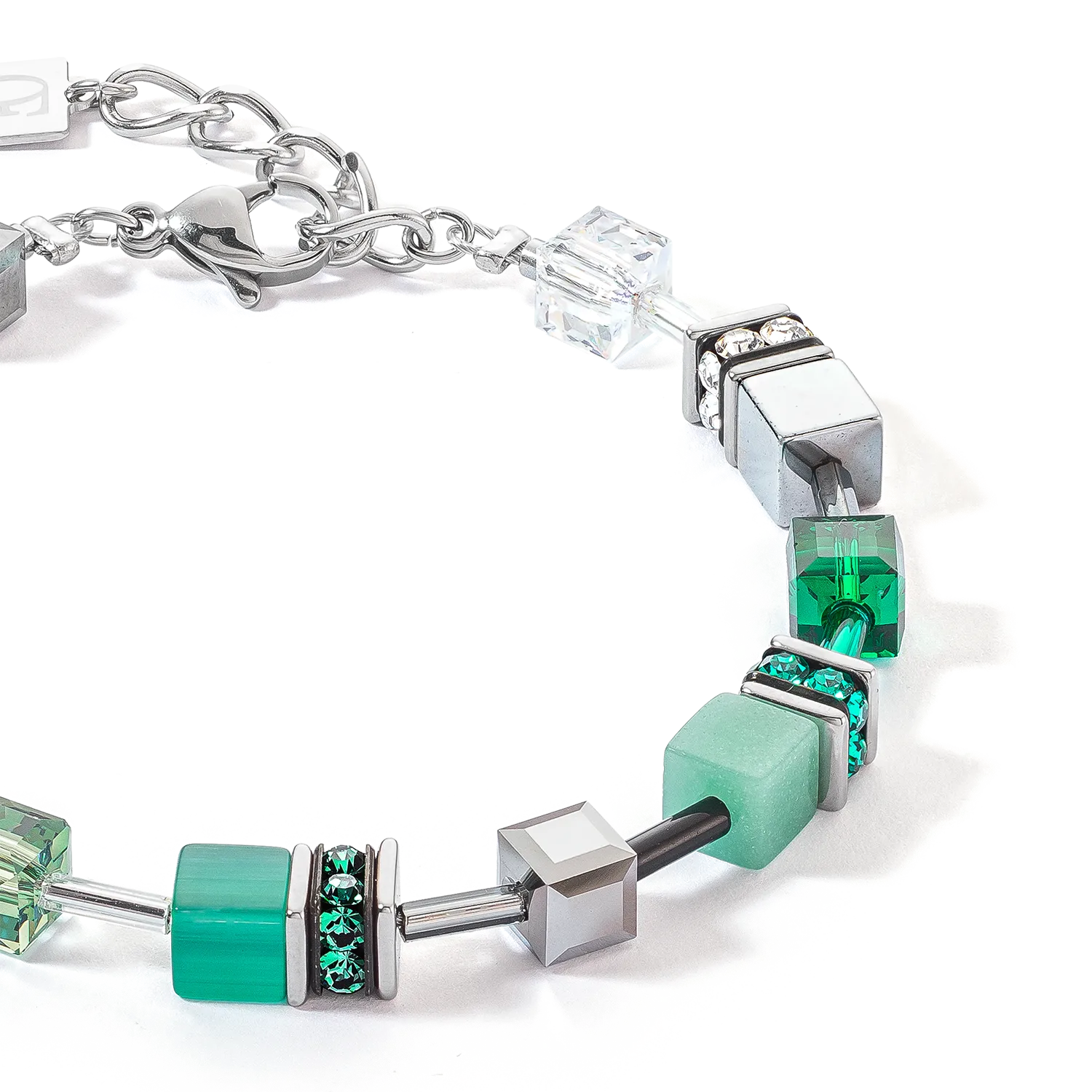 GeoCUBE® Iconic bracelet silver-green