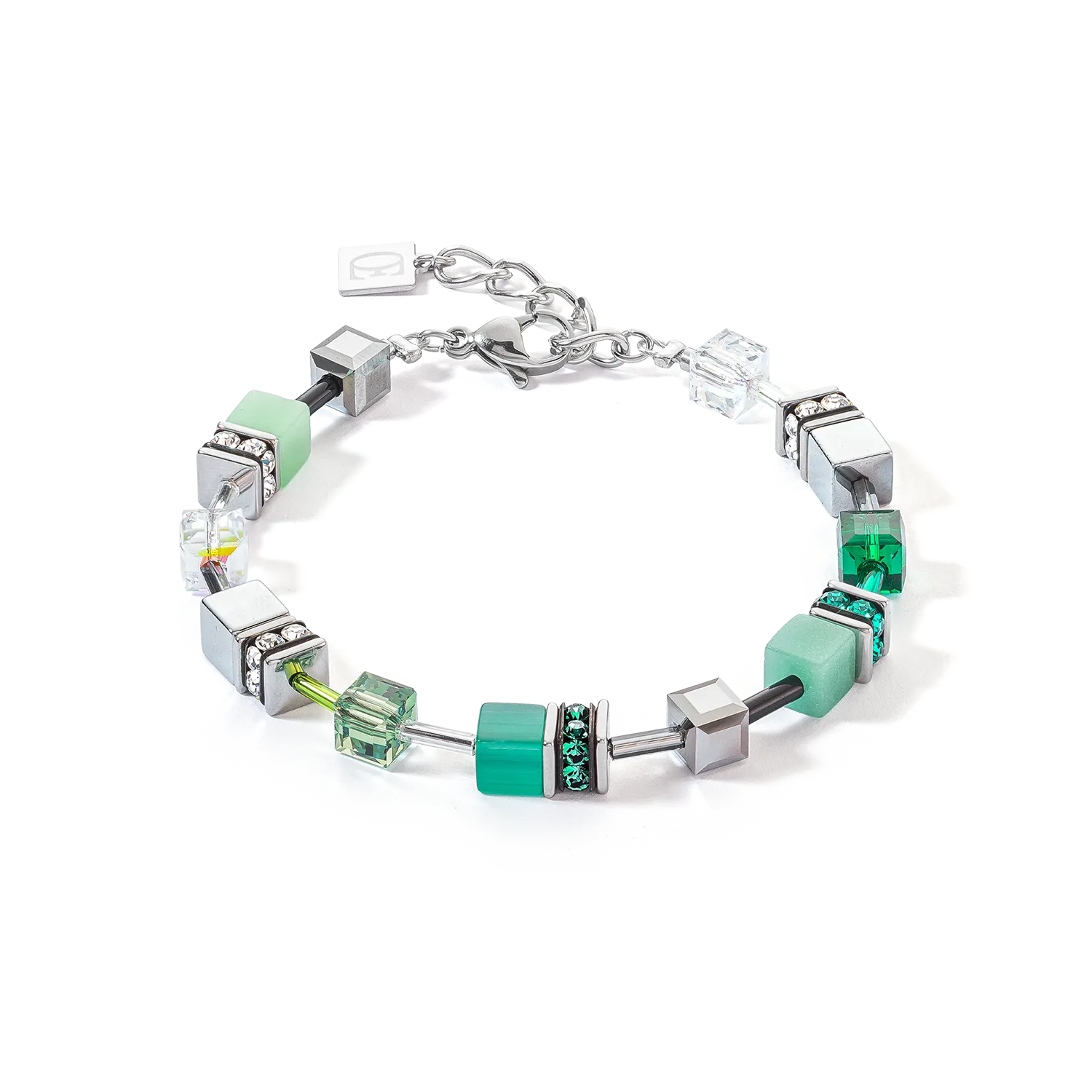 GeoCUBE® Iconic bracelet silver-green