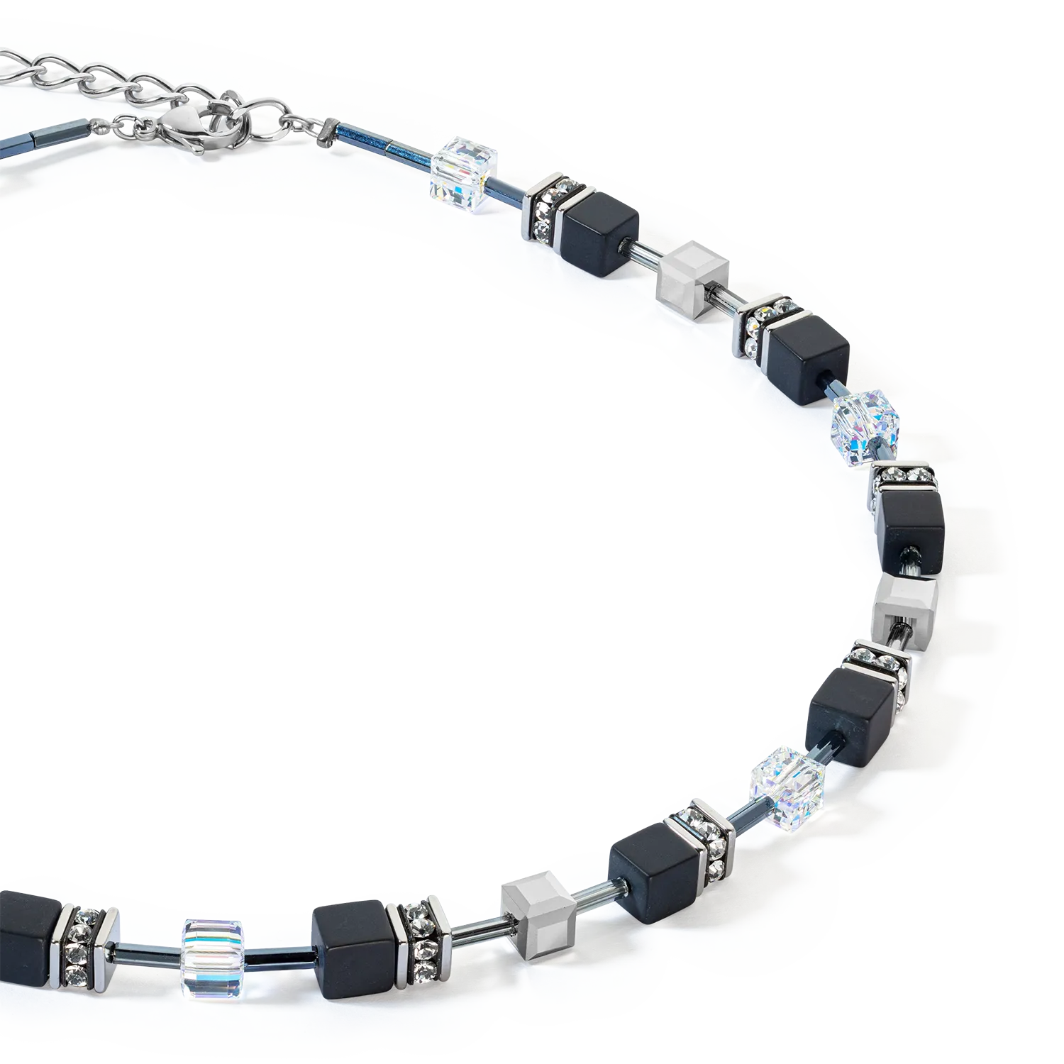 GeoCUBE® Iconic Precious Onyx necklace crystal-black