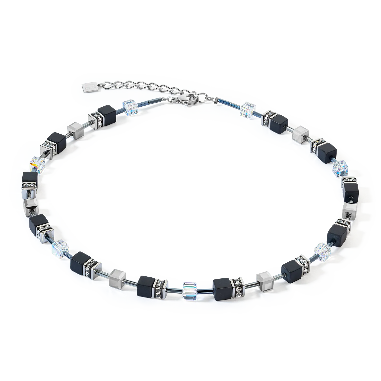 GeoCUBE® Iconic Precious Onyx necklace crystal-black