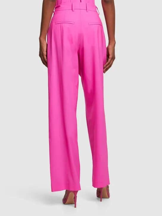 Giuseppe Di Morabito   Twisted light wool double wide pants 