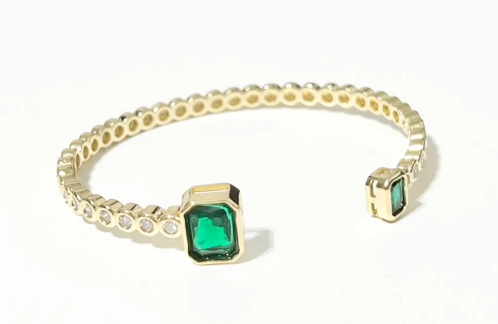 Go Girl Bracelet Cuff - Green