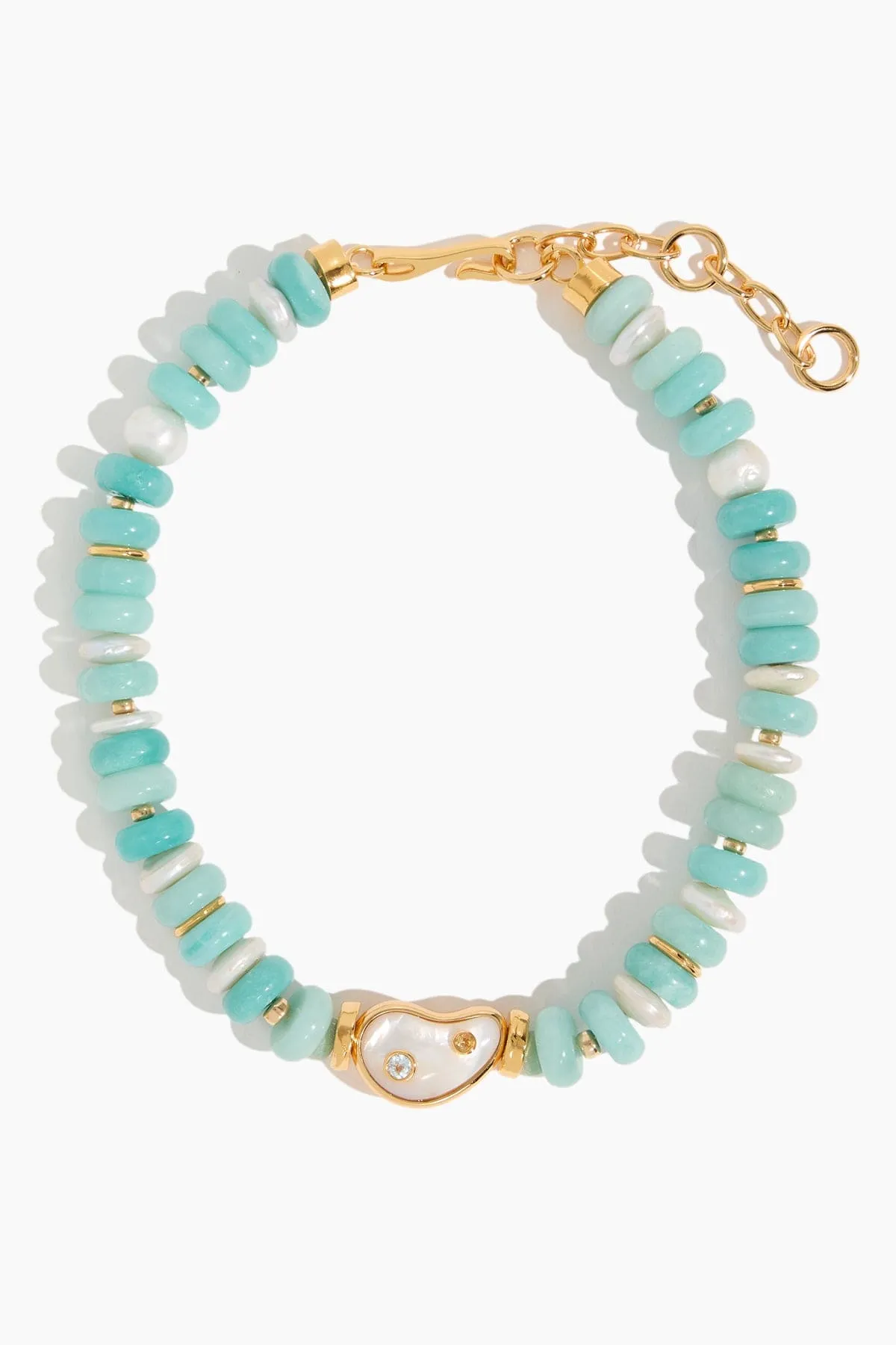 Goddess Collar in Aqua Pearl Lagoon