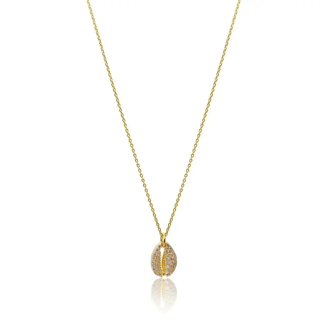 Gold Cowrie Necklace - Ocean Inspired Jewelry