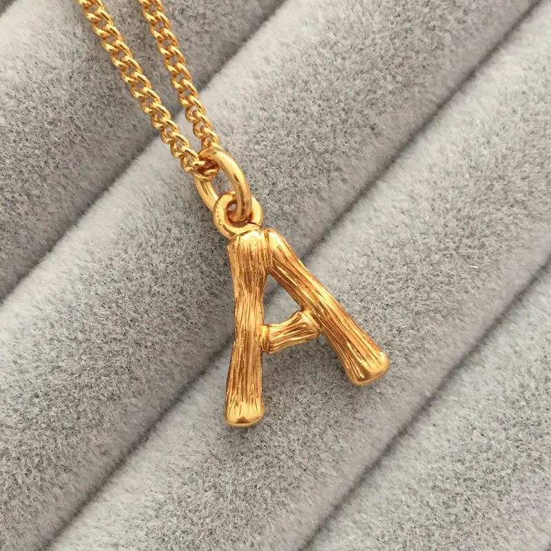 Gold Initial Necklace, Alphabet Necklace, A to Z Letter Necklace, Personalized Jewelry, Dainty Necklace, Monogram Necklace, Gift for Her