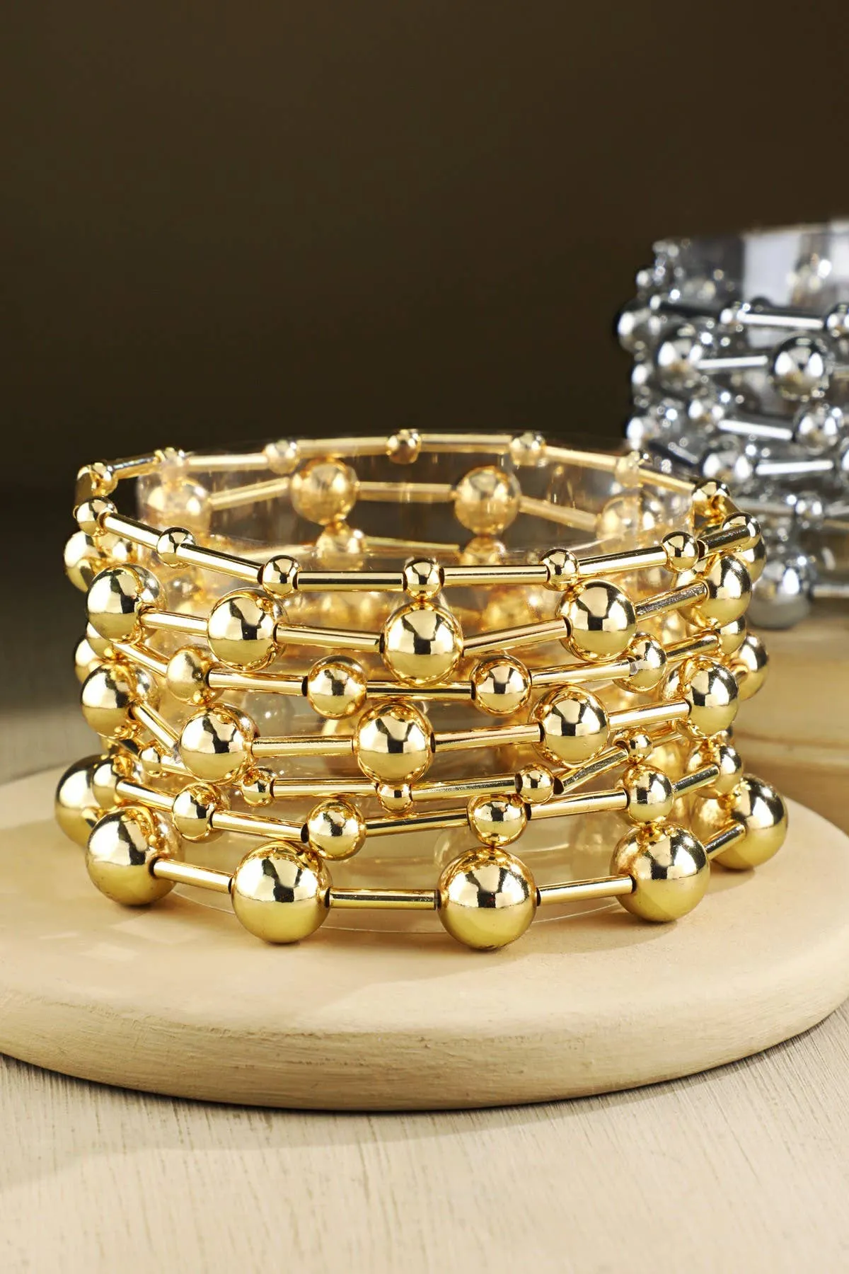 Gold Stretch Bracelet