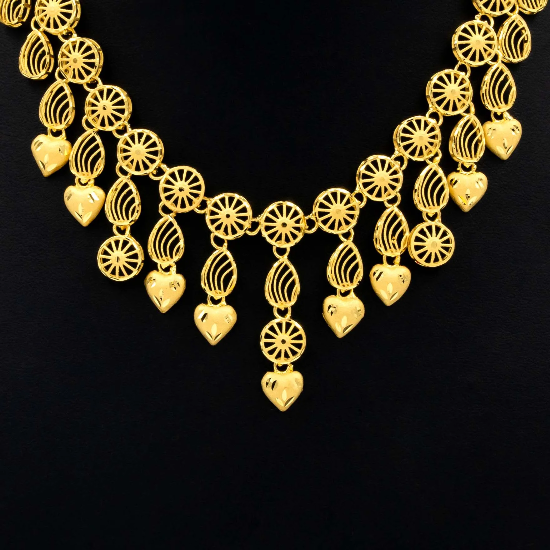 Golden Necklace PGNS31-035, PGHST104-041