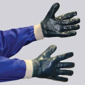 GRANGE NITRILE CHEMICAL GLOVE - BLUE KNITWRIST