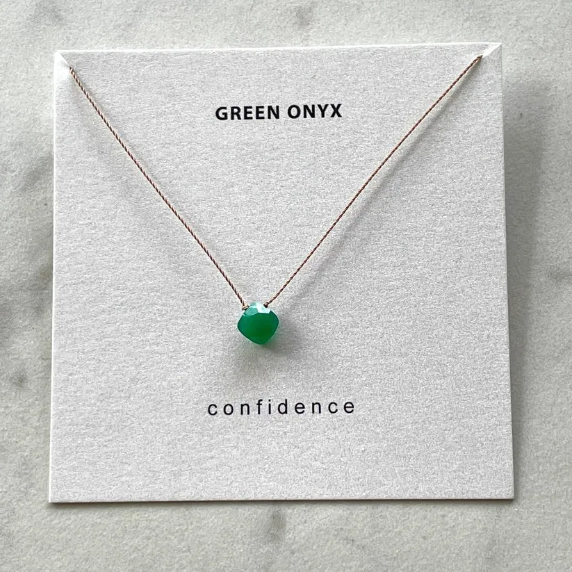 Green Onyx Necklace - Confidence