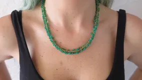 Green Onyx Rope Necklace