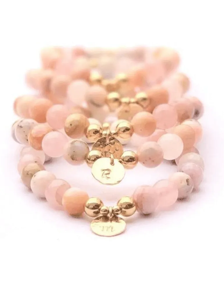 Handmade Aromatherapy Bracelet in Rose