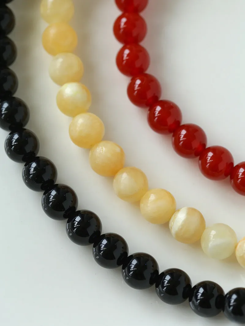 Harmonious Gemstone Necklace: Black Onyx