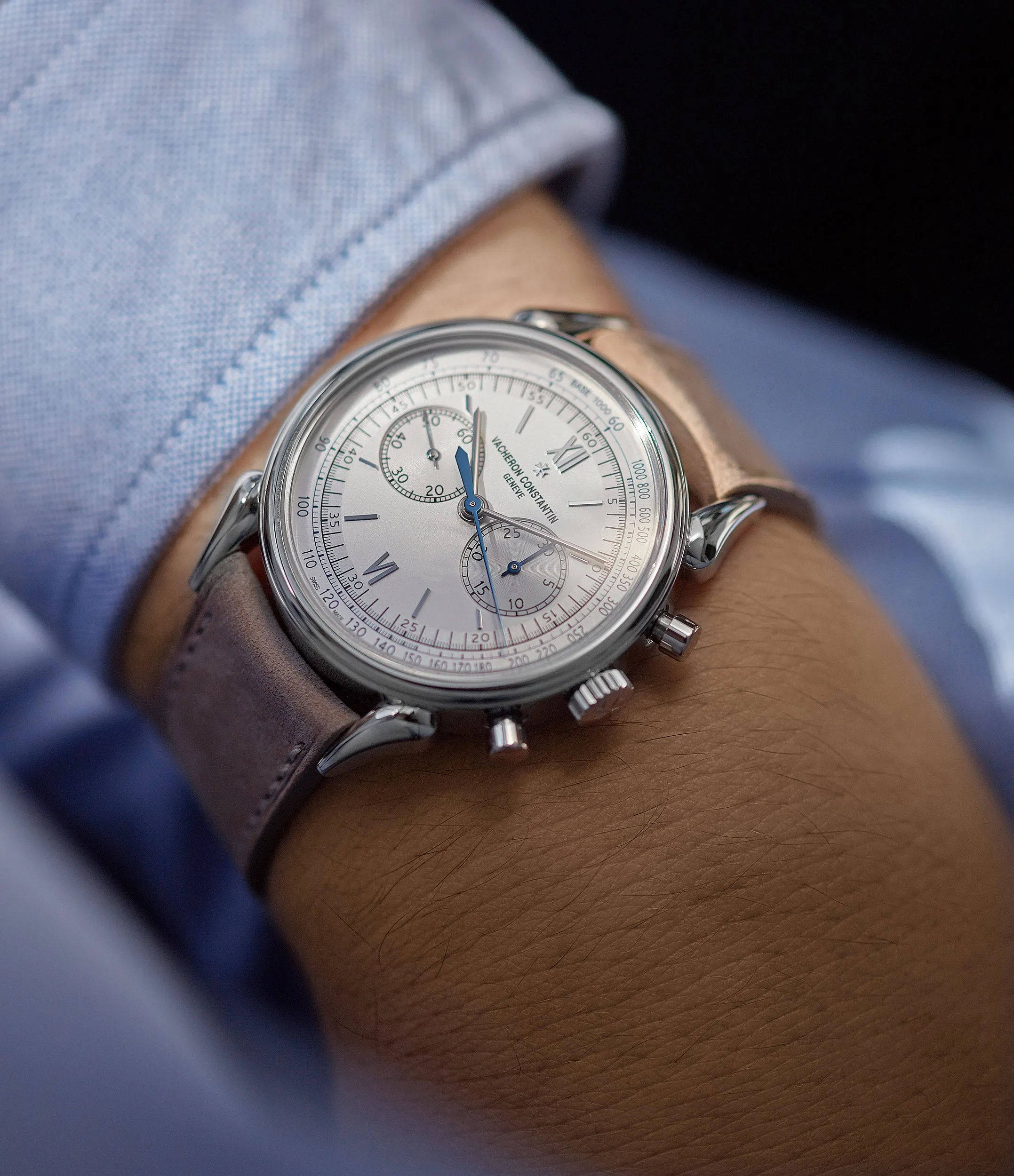 Historiques Cornes De Vache 1955 Chronograph | Platinum