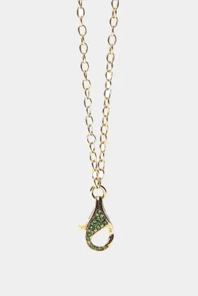 Hook Necklace, Tsavorite