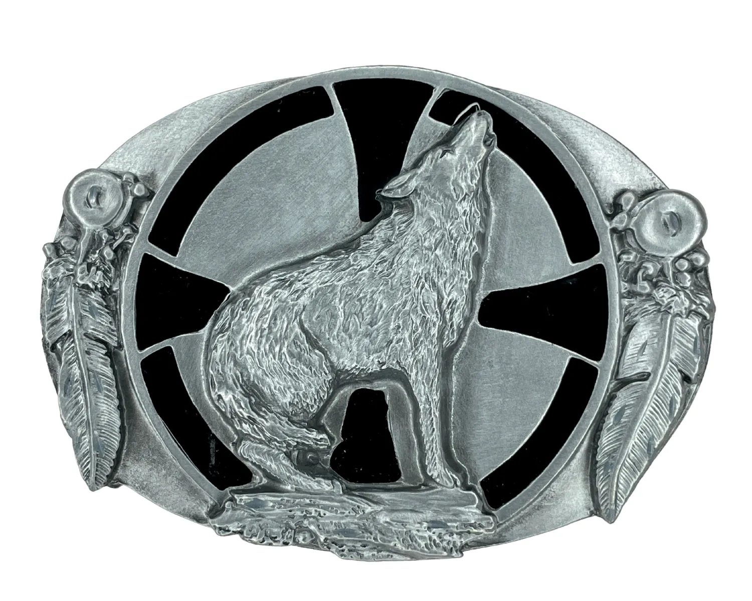 Howling Wolf/Maltese cross Belt Buckle