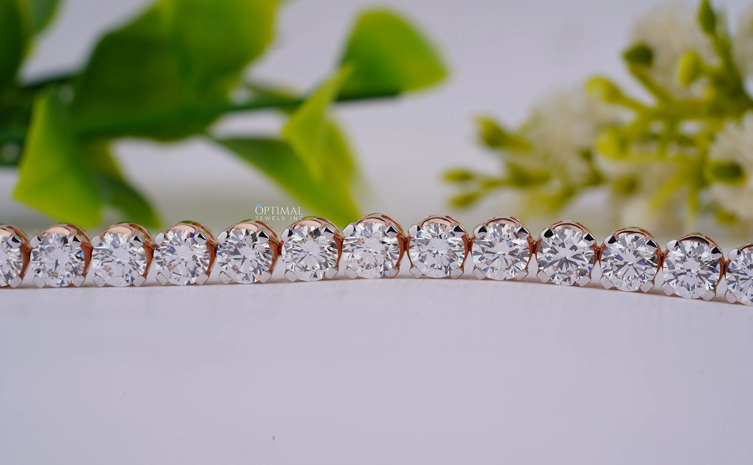 Impressive 23.00 CTW Lab-Grown Round Diamond Bracelet, IGI Certified