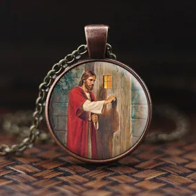 Jesus Knocking On The Door - Religious Necklace - Jesus Necklace - Jesus Pendant - Ciaocustom