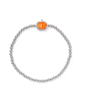 Kendra Scott Rhodium Pumpkin Stretch Bracelet