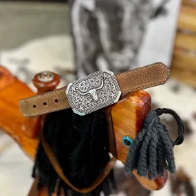 KIDS Longhorn Leather Belt