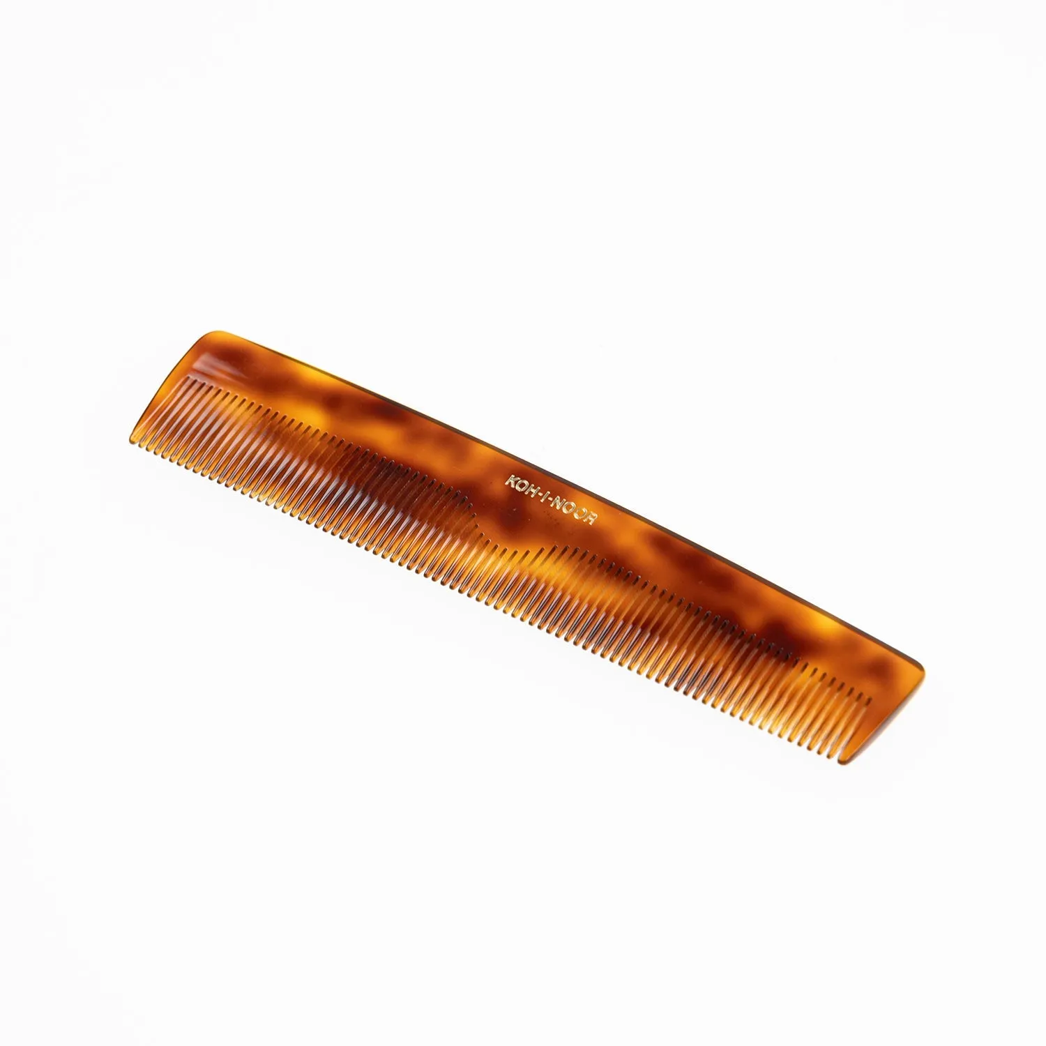 KOH-I-NOOR Tortoishell Wide And Close Spread Teeth Comb (18.5 x 3.5 cm)